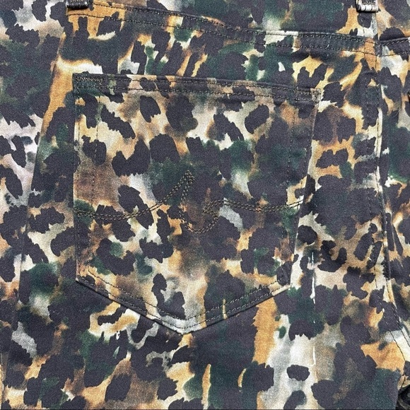 AG Adriano Goldschmied high rise Farrah ankle skinny camo leopard jeans 25 Nwt - Picture 9 of 12
